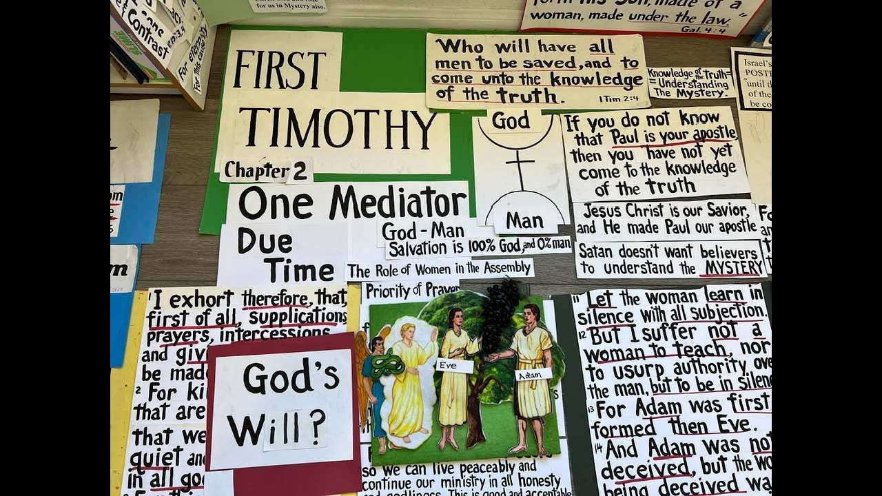 1 Timothy Chapter 2 (short version) - Marianne Manley - YouTube