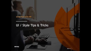 Servoy UI / Style Tips & Tricks