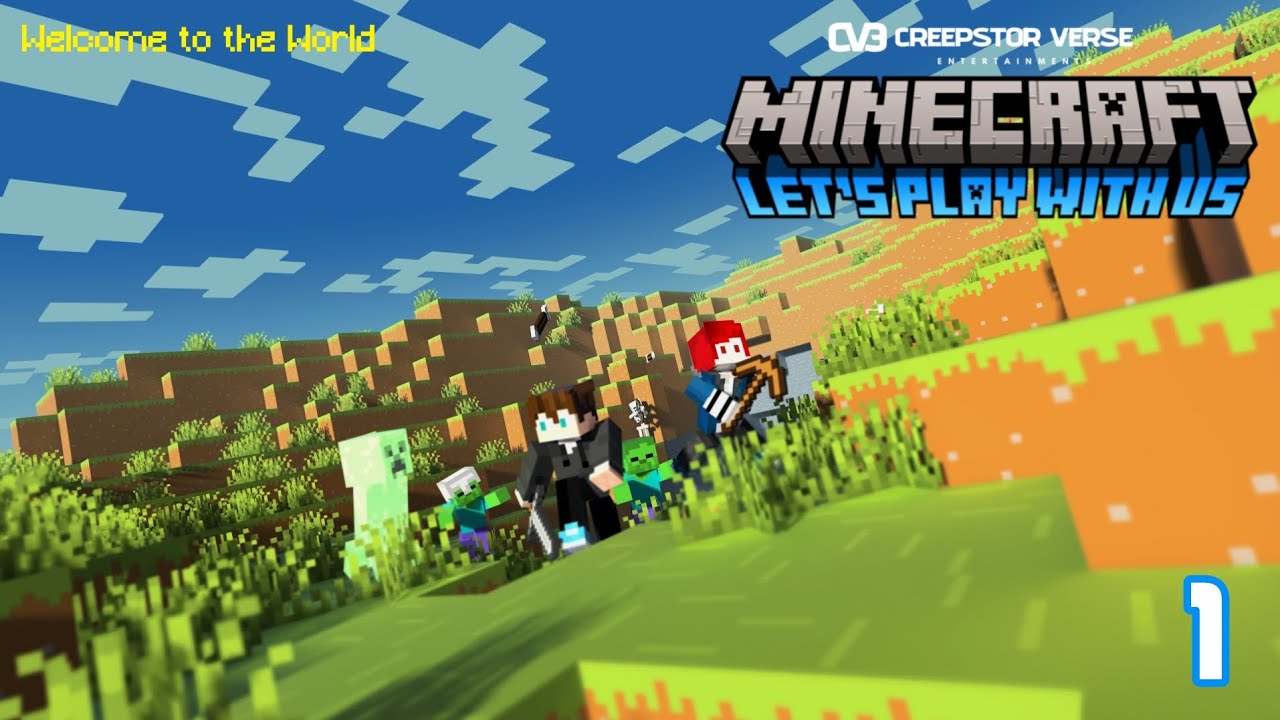 The First Night | Minecraft Bedrock 1.21|Let's Play With Us | Ep 1 ...