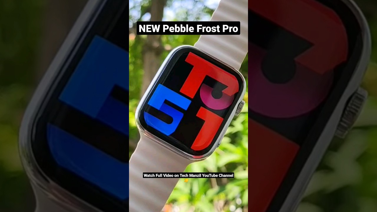 Pebble Frost Pro - Edge to Edge Display at ₹1599 | pebble frost pro 1.96 | pebble smartwatch 