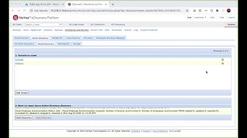 Veritas eDiscovery Platform v9.5.1 – Connect to O365 and synchronize AD
