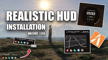 Realistic HUD for Qbcore and Esx for free - Tutorial fivem server