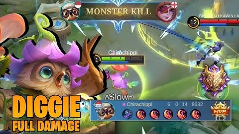 NEW BUILD DIGGIE DAMAGE SEASON 34 2024 !! Build Top Global Diggie Mlbb