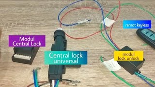 Cara Kerja Central Lock Universal dengan Alarm Keyless Start Stop Engine