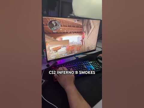 Counter strike B site smokes from one position 🏻🧡 save for next time