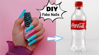 DIY: How to make Fake Nails from Plastic Bottles | at home | Fake Nails out of Bottles at home