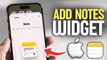 How to Add Notes Widget to iPhone Home Screen
