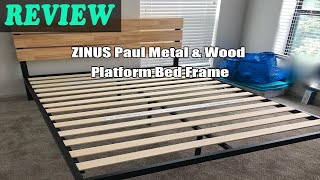 ZINUS Paul Metal & Wood Platform Bed Frame - Review 2022