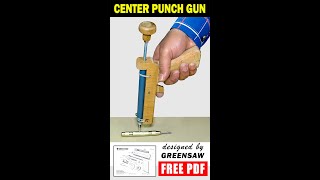 Center Punch Gun - DIY video - #shorts