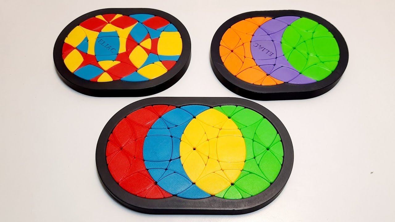 ELIAC DE 2 Y 3 CIRCULOS REPLICAS EN 3D POR KDKUBE