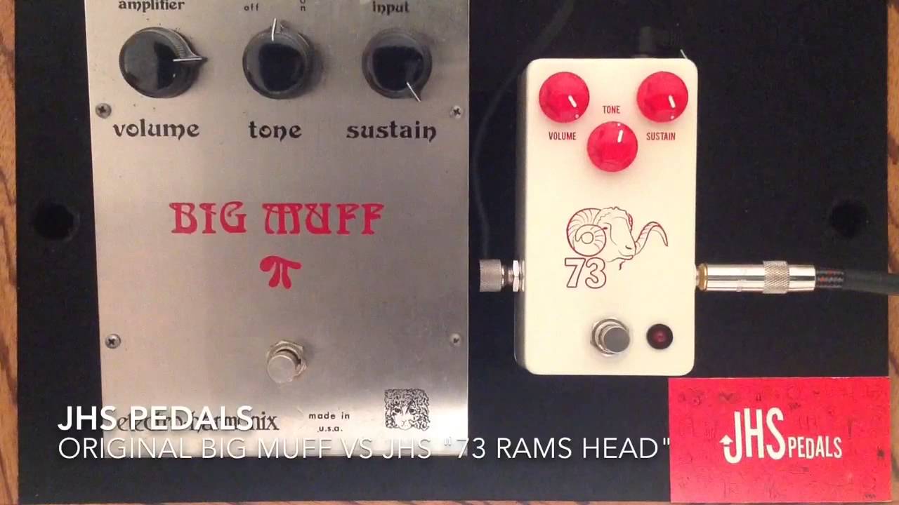 Original EHX Big Muff vs JHS Pedals 73 Rams Head Replica