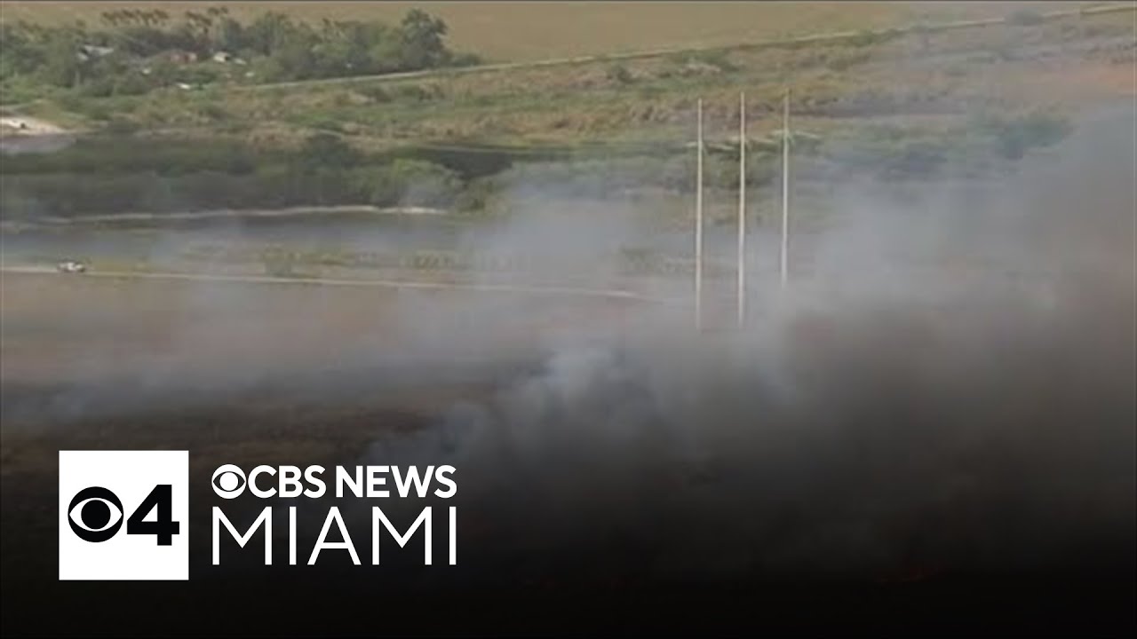 West Broward brush fire grows to 700 acres as crews work to contain the ...