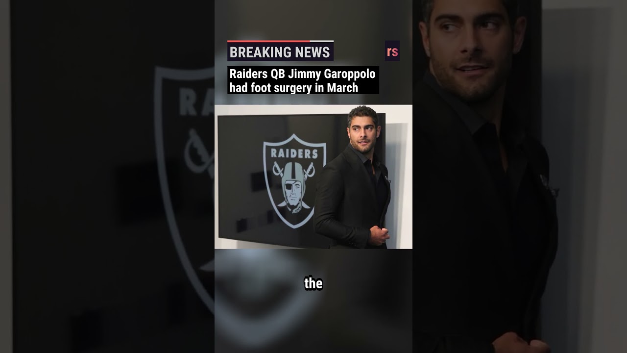 Raiders QB Jimmy Garrapolo had foot surgery in March 🏈