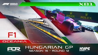 F1 2018 | AOR Hype Energy F1 League | XB1 Oceania S3 | R12: Hungarian GP