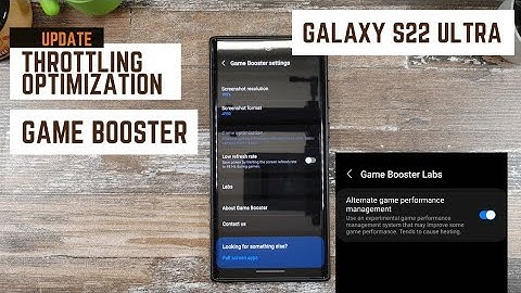 New Game Booster Settings • Samsung Galaxy S22 Ultra