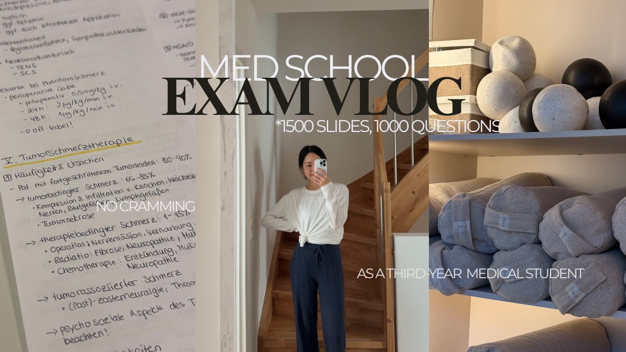 의대 본과 3학년 시험기간 브이로그📚｜총 4개의 시험, PPT 1500장, 문제 1000개, 처음으로 벼락치기 안함💪🏼🔥