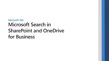 Microsoft Search in SharePoint and Office 365