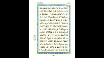 القرآن الكريم صفحة رقم 256 برواية الدوري عن الكسائي  القارئ مفتاح السلطني