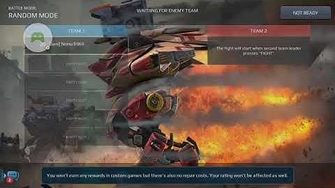 War Robots Custom Game Challenge #WarRobots1on1