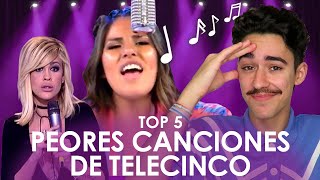 TOP 5 Peores CANCIONES de MEDIASET | Tito Fuentes