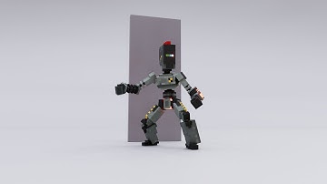 Vox Edit Speed Art Workflow - Voxel Character Design -The Making of Genesis Droid Red