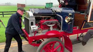 1913 Leyland S3 engine  'Wellingborough' start up.