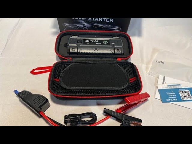 BRPOM Booster Batterie 4000A 26800mAh Jump Starter, Polyvalent avec  protection intelligente 