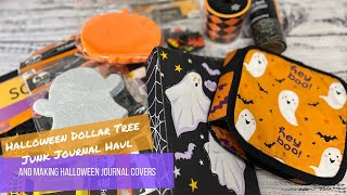 Halloween Dollar Tree Junk Journal Haul And Making Halloween Journal Covers