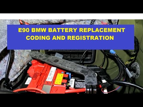BMW E90 3 Series Battery Replacement With Registration & Coding. Switch From 90 AH to 80 AH
