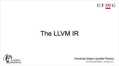The LLVM Intermediate Representation
