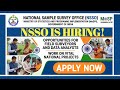 NSSO Job Update | Nsso Government Job |NSSO Central Gov. Job|NSO F.O/Supervisor
