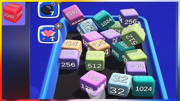 Infinite Merge 2048: 3D Number Block/cube Puzzle - Gameplay Walkthrough