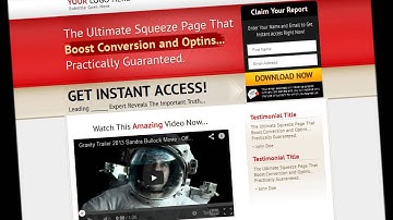 Best Video Squeeze Page Templates For 50 cents