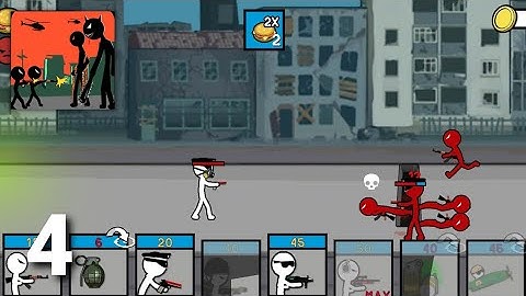 Stickman Trenches: Legacy War - Gameplay Walkthrough Part 4 Tutorial (ios Android)