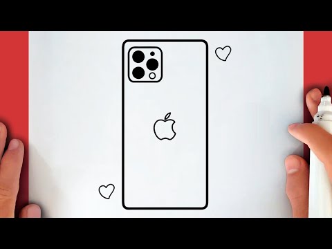 HOW TO DRAW APPLE IPHONE