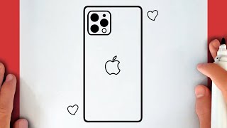 HOW TO DRAW APPLE IPHONE