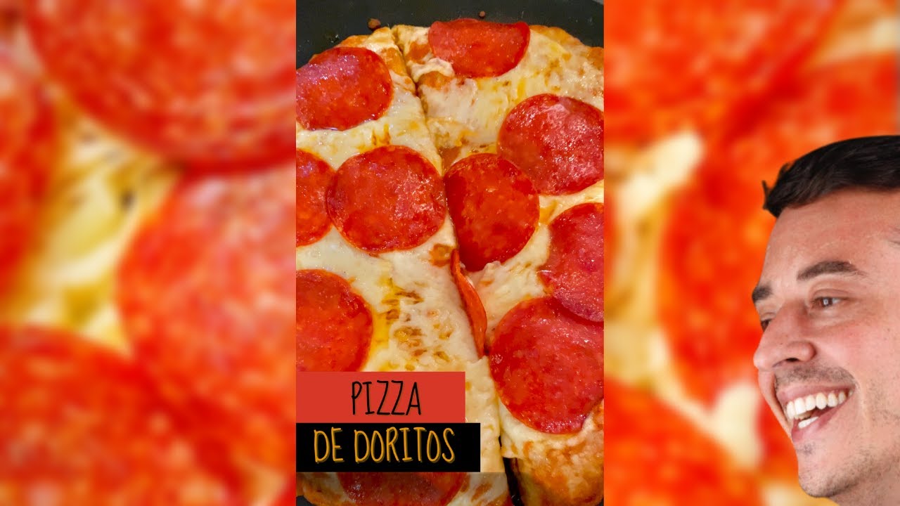 PIZZA DE DORITOS #shorts #pizza #pepperoni #receitas #youtubeshorts #receitas #receitasfaceis #facil