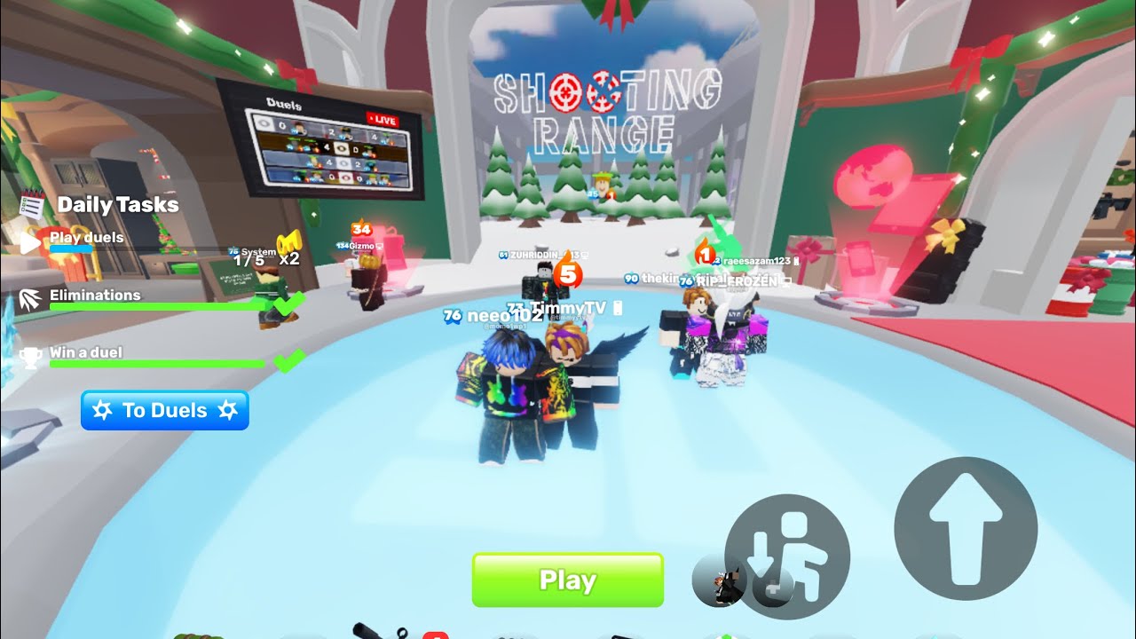 Playing Roblox Rivals 1v1 and 2v2 - YouTube