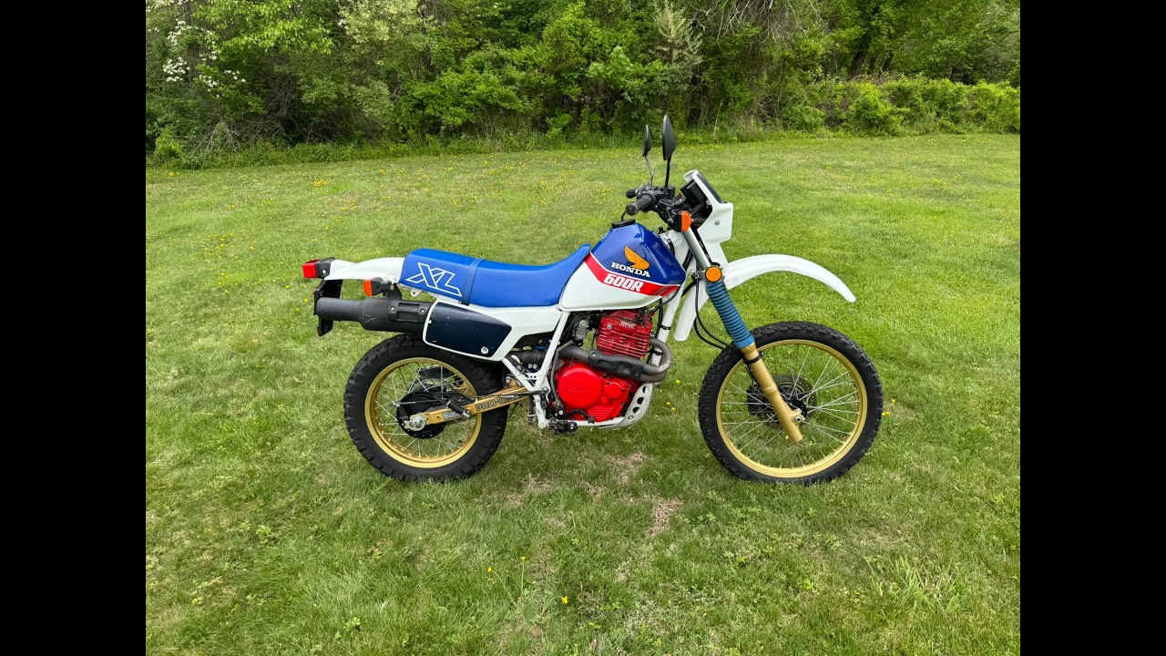1986 Honda XL600R - cold start video - YouTube