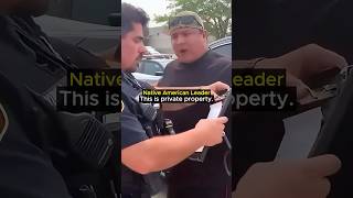 Native American Kicks Cops Off His Property