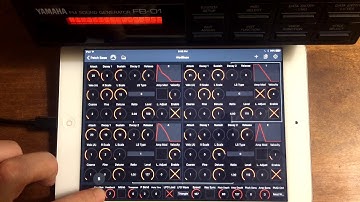 Yamaha FB-01 patch editing with Patch Base for iPad