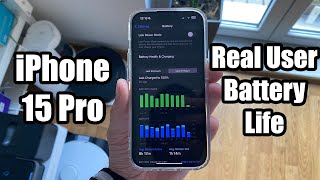 iPhone 15 Pro Battery Life 1 Month Latter Should i BE Happy? by donmarkon 2,772 views 4 months ago 2 minutes, 30 seconds