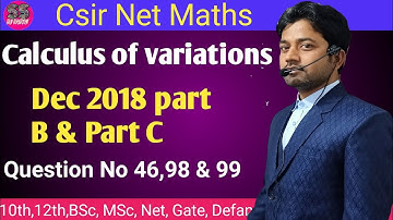 #53 | Csir Net Maths Calculus Of Variations | Dec 2018 | Net | Gate | IIt Jam | Nbhm | MSc | 2021 |