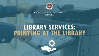 Printing @ the Library