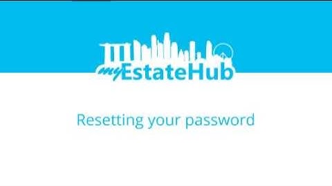 Resetting your password
