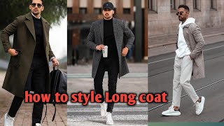 Men's winter outfit || Long coat styling ideas screenshot 5