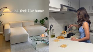 cozy apartment makeover | fridge restock, balcony transformation, ikea shopping + haul!