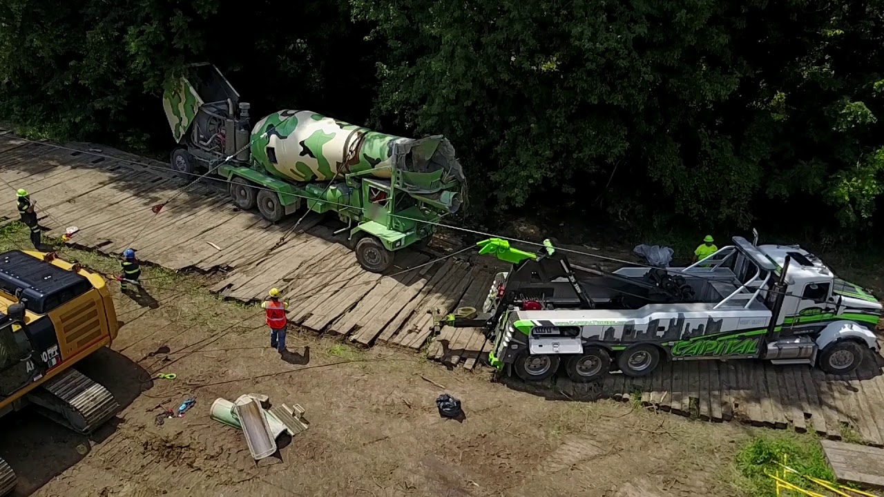 Fully Loaded Concrete Truck Rollover Recovery YouTube Fully Loaded Concrete Truck Rollover Recovery YouTube