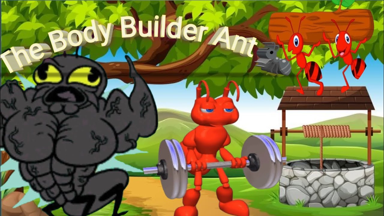 The Body Builder Ant 🐜 #cartoon #animation#anime #kids #comedy # ...
