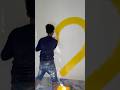 Bedroom wall yellow colour painting 🖼️ colour painting 💕#trending #shortvideo #shorts #viral